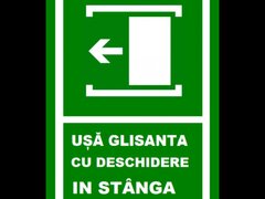 Placuta pentru usa glisanta spre stanga